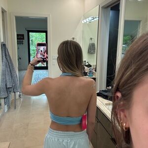 Super cute around the neck crop top